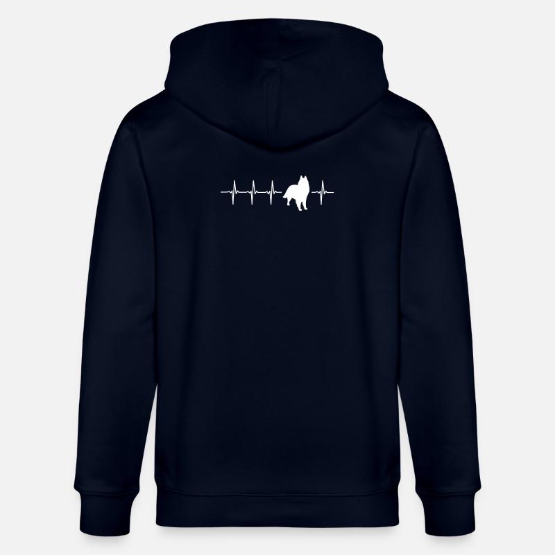 Funny Groenendaeler Gift Idea - Stanley/Stella CULTIVATOR  Unisex Organic Hooded Jacket - navy