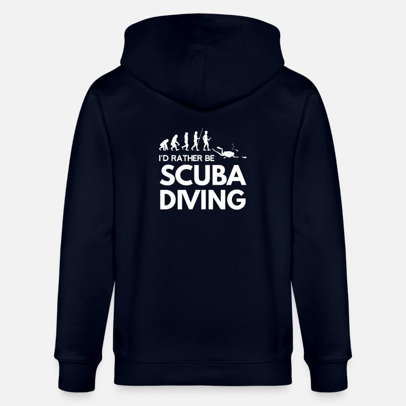 Diving - Diver - Scuba Diving - Evolution - Stanley/Stella CULTIVATOR Unisex Organic Hooded Jacket - navy