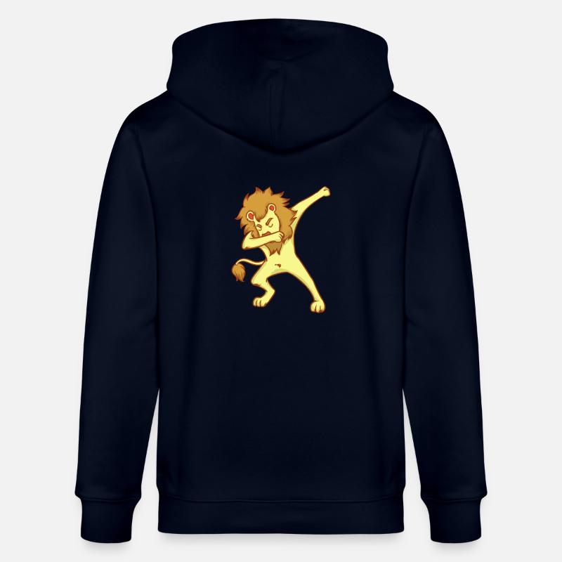 DAB Löwe - tanzen - Geschenk - Stanley/Stella Unisex Bio-Kapuzenjacke CULTIVATOR  - Navy