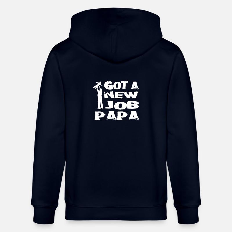 Elternzeit papa - Stanley/Stella Unisex Bio-Kapuzenjacke CULTIVATOR  - Navy
