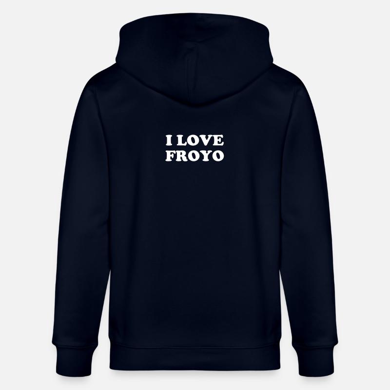 J’adore le yogourt glacé - Veste à capuche bio CULTIVATOR Stanley/Stella Unisexe - marine