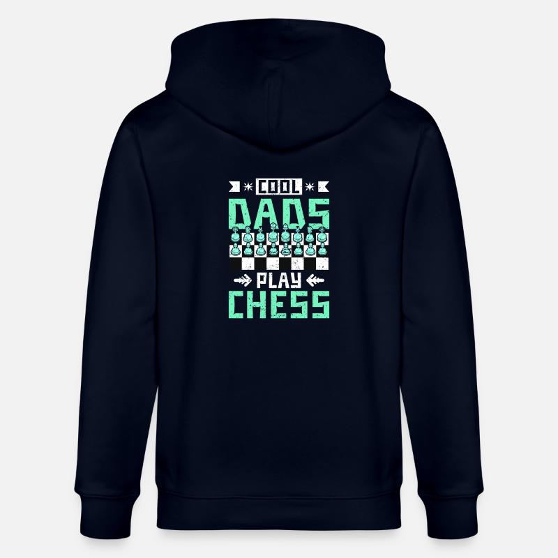 cool dads play chess - Stanley/Stella Unisex Bio-Kapuzenjacke CULTIVATOR  - Navy