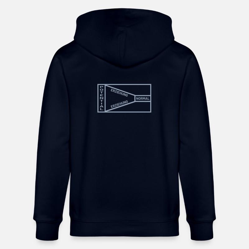 Erziehung Potential Normal Sprüche - Stanley/Stella Unisex Bio-Kapuzenjacke CULTIVATOR  - Navy