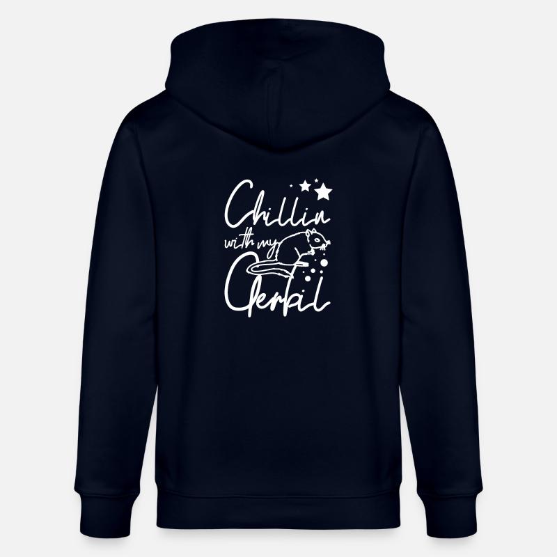 Chillin avec ma gerbille - Veste à capuche bio CULTIVATOR Stanley/Stella Unisexe - marine