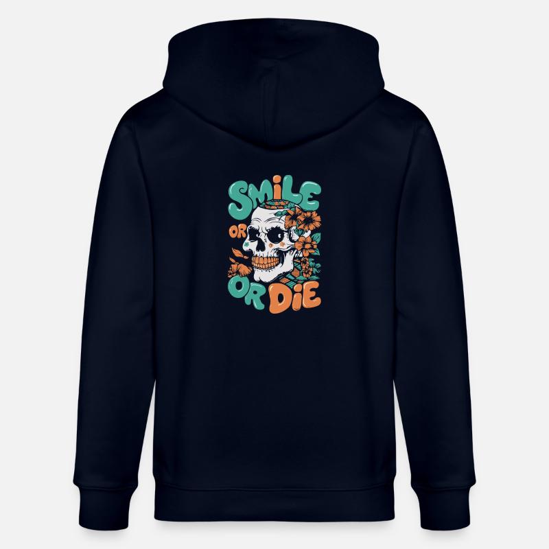 LÄCHELN ODER STERBEN - Stanley/Stella Unisex Bio-Kapuzenjacke CULTIVATOR  - Navy