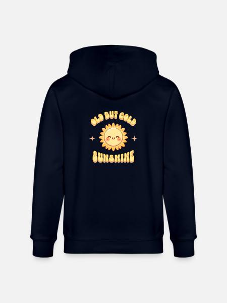Old but Gold Sunshine Sonnenschein - Stanley/Stella CULTIVATOR Unisex Organic Hooded Jacket - navy