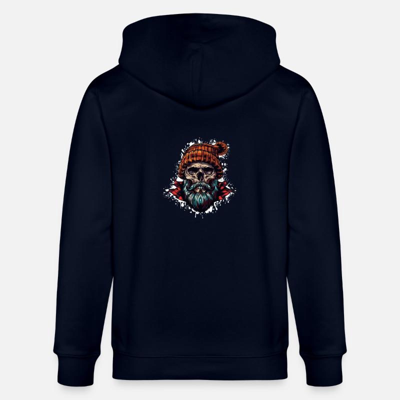 Crâne de bûcheron - Veste à capuche bio CULTIVATOR Stanley/Stella Unisexe - marine