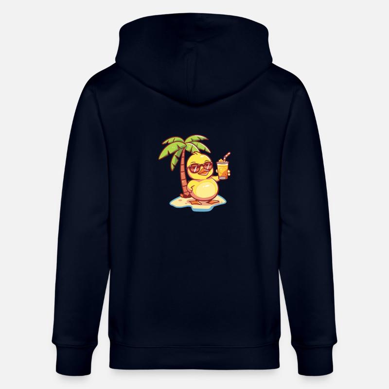 Ente Sommer Strand Comic - Stanley/Stella Unisex Bio-Kapuzenjacke CULTIVATOR  - Navy