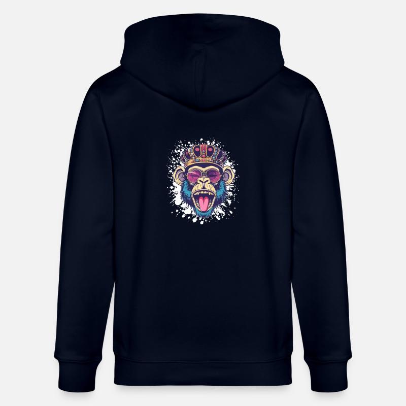 Affe Comic - Stanley/Stella Unisex Bio-Kapuzenjacke CULTIVATOR  - Navy