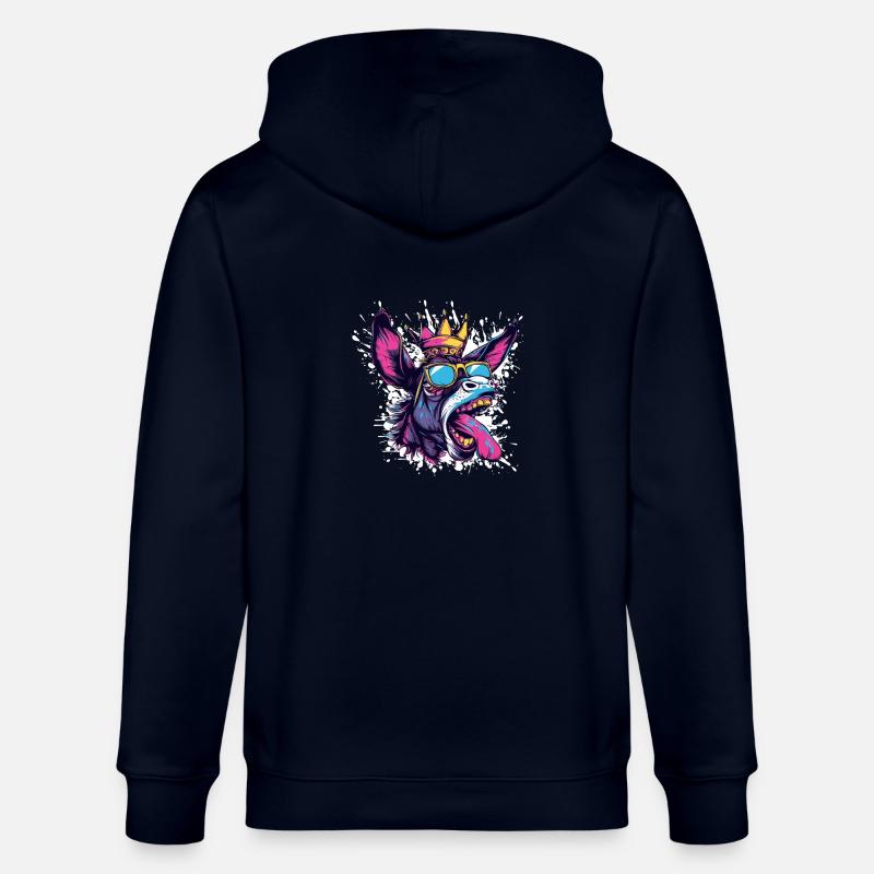 Donkey Comic - Stanley/Stella CULTIVATOR Unisex Organic Hooded Jacket - navy