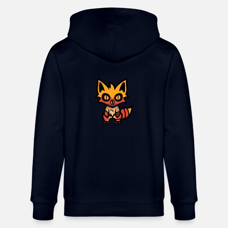 Fox Halloween Comic - Stanley/Stella CULTIVATOR  Unisex Organic Hooded Jacket - navy