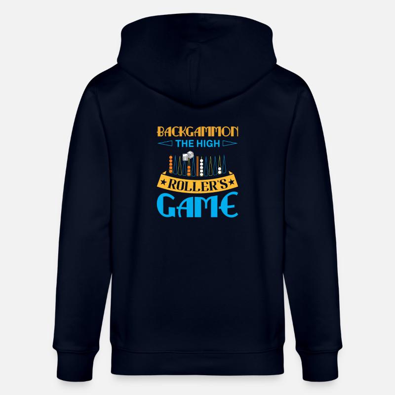 Backgammon Spiel - Stanley/Stella Unisex Bio-Kapuzenjacke CULTIVATOR  - Navy