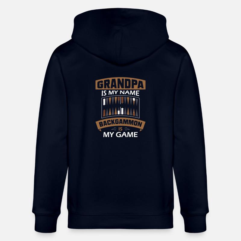 Backgammon Spiel - Stanley/Stella Unisex Bio-Kapuzenjacke CULTIVATOR  - Navy