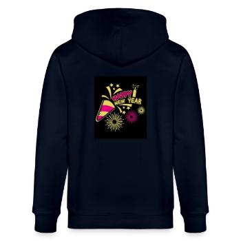 Nouvel An 8 - Veste à capuche bio CULTIVATOR Stanley/Stella Unisexe - marine - Dos - Anna (173cm)