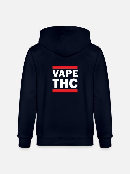 Vape THC White - Stanley/Stella CULTIVATOR Unisex Organic Hooded Jacket - navy