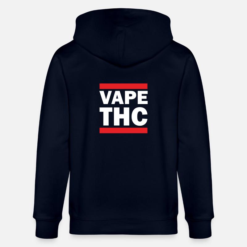 Vape THC Blanc - Veste à capuche bio CULTIVATOR Stanley/Stella Unisexe - marine