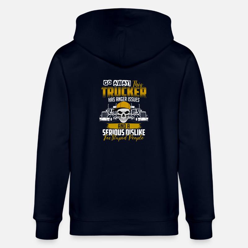 Trucker anger issues - Stanley/Stella Unisex Bio-Kapuzenjacke CULTIVATOR  - Navy