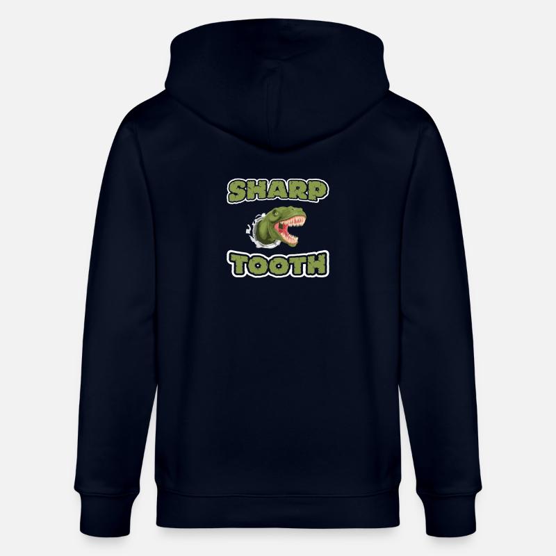 Shap Tooth Dinosaur - Veste à capuche bio CULTIVATOR Stanley/Stella Unisexe - marine