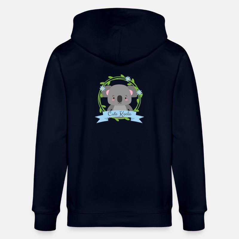 Koala mignon - Veste à capuche bio CULTIVATOR Stanley/Stella Unisexe - marine