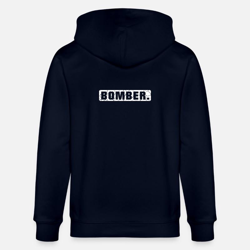 BOMBARDIER - Veste à capuche bio CULTIVATOR Stanley/Stella Unisexe - marine