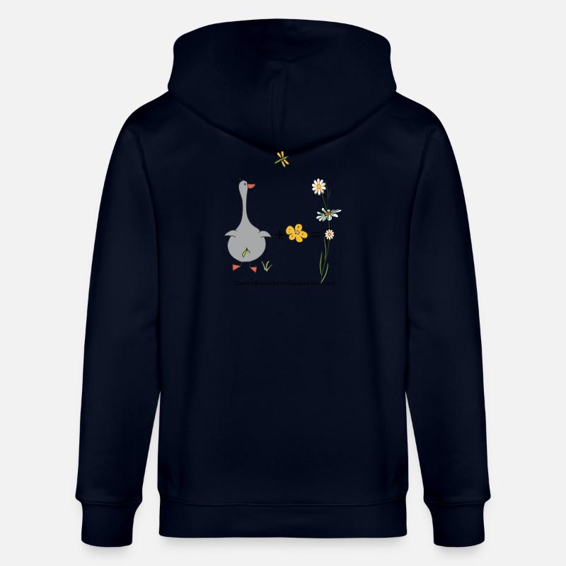 Gans und Blümchen gleich Gänseblümchen - Stanley/Stella Unisex Bio-Kapuzenjacke CULTIVATOR  - Navy
