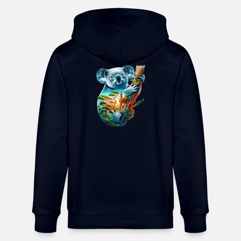 Koala - Veste à capuche bio CULTIVATOR Stanley/Stella Unisexe - marine