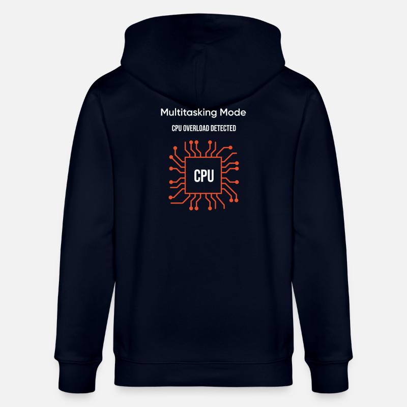 Multitasking Mode – CPU Overload Detected - Veste à capuche bio CULTIVATOR Stanley/Stella Unisexe - marine