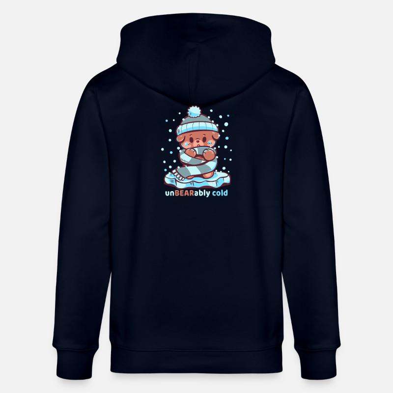 Froid insupportable - Veste à capuche bio CULTIVATOR Stanley/Stella Unisexe - marine