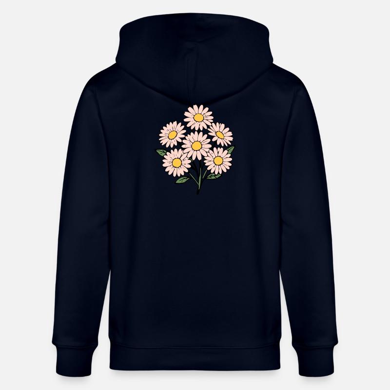 Bouquet fleur fleur rose pastel - Veste à capuche bio CULTIVATOR Stanley/Stella Unisexe - marine