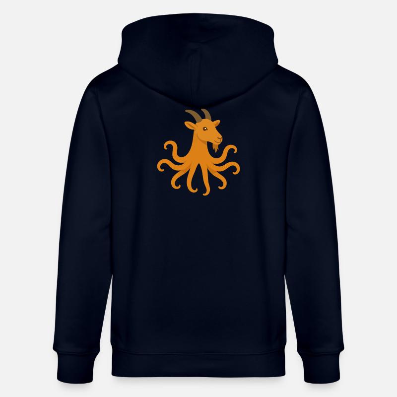 Der Oktopus oder Ziegen-Oktopus - Stanley/Stella Unisex Bio-Kapuzenjacke CULTIVATOR  - Navy