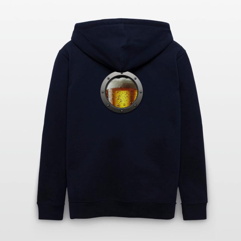 Conception de pinte de réacteur de bière mousseuse Veste à capuche bio CULTIVATOR Stanley/Stella Unisexe
