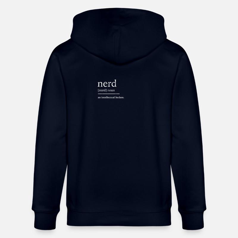 Nerd nerd - Veste à capuche bio CULTIVATOR Stanley/Stella Unisexe - marine