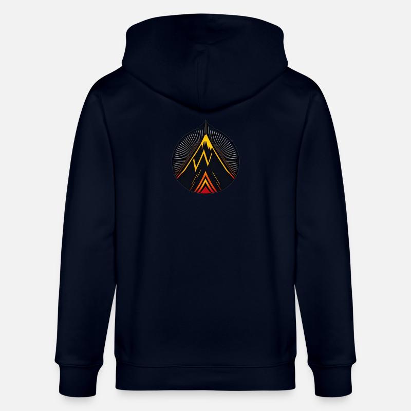 Vulkan logo - Stanley/Stella Unisex Bio-Kapuzenjacke CULTIVATOR - Navy