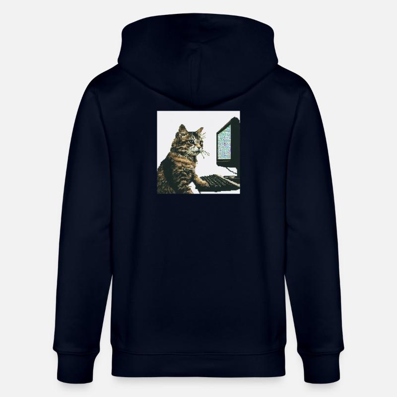 Pixelhackercat - Stanley/Stella Unisex Bio-Kapuzenjacke CULTIVATOR  - Navy