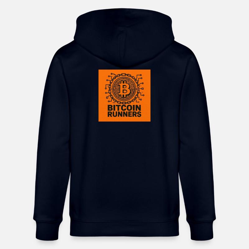 BITCOINRUNNERS - Veste à capuche bio CULTIVATOR Stanley/Stella Unisexe - marine