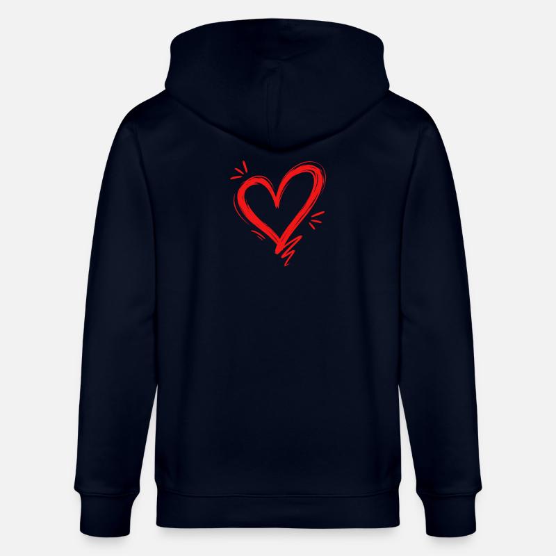 Cœur - Veste à capuche bio CULTIVATOR Stanley/Stella Unisexe - marine