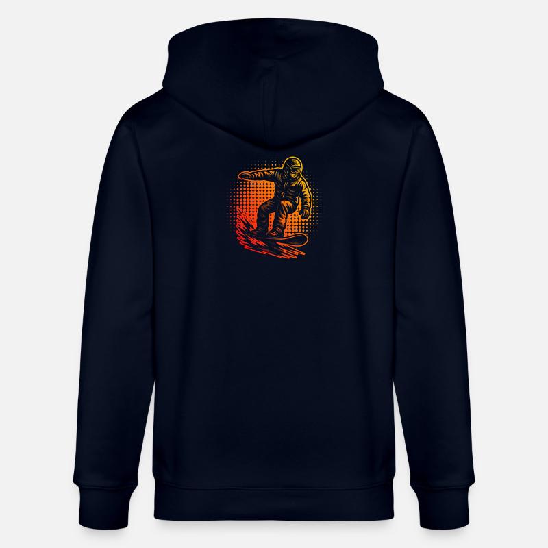 Déclaration directe sur le snowboard - Veste à capuche bio CULTIVATOR Stanley/Stella Unisexe - marine