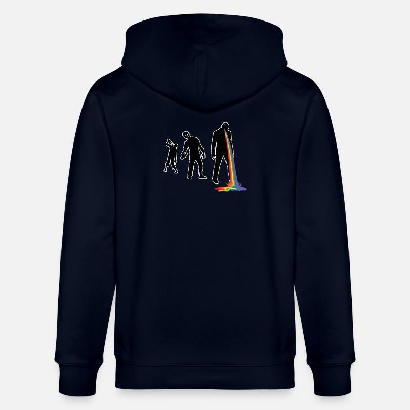 walking drunken rainbow - Stanley/Stella Unisex Bio-Kapuzenjacke CULTIVATOR - Navy
