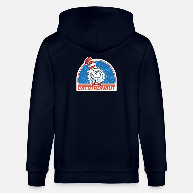 Le Chat Chapeauté Design Catstronaute - Veste à capuche bio CULTIVATOR Stanley/Stella Unisexe - marine