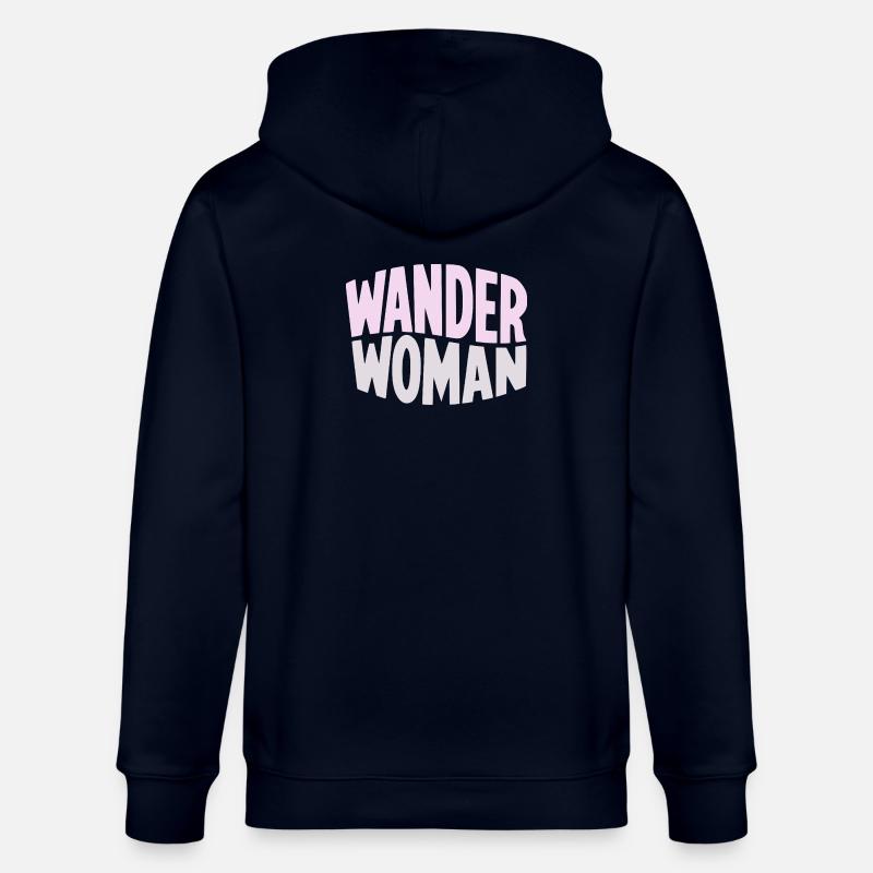 Wanderfrau Gradient Typo - Stanley/Stella Unisex Bio-Kapuzenjacke CULTIVATOR - Navy