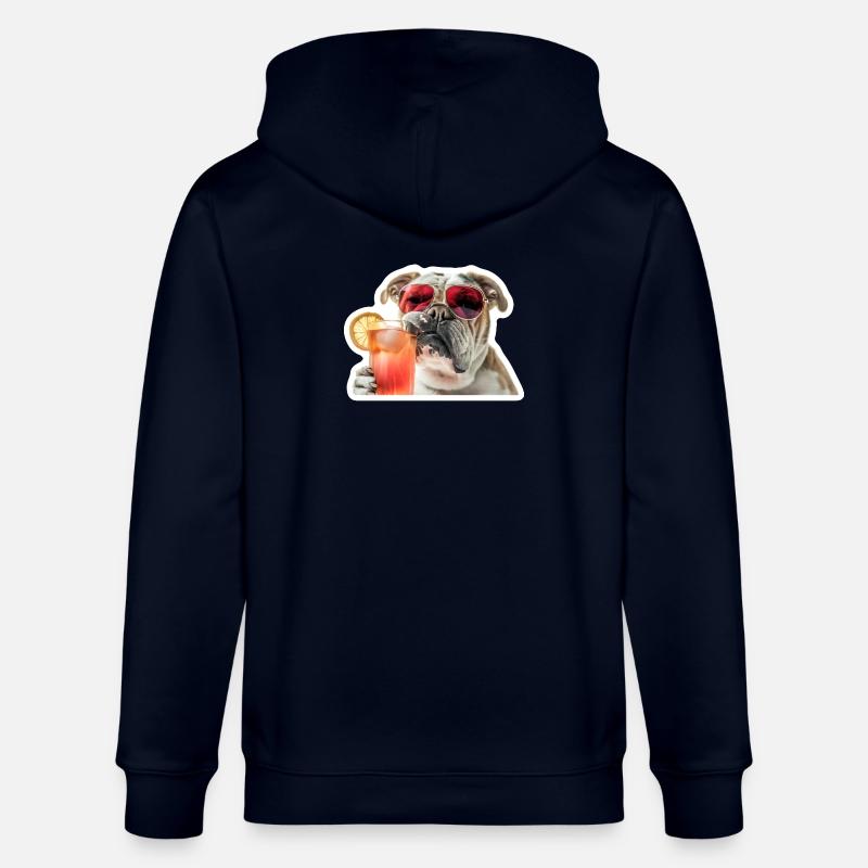 Bully Boire un cocktail - Veste à capuche bio CULTIVATOR Stanley/Stella Unisexe - marine