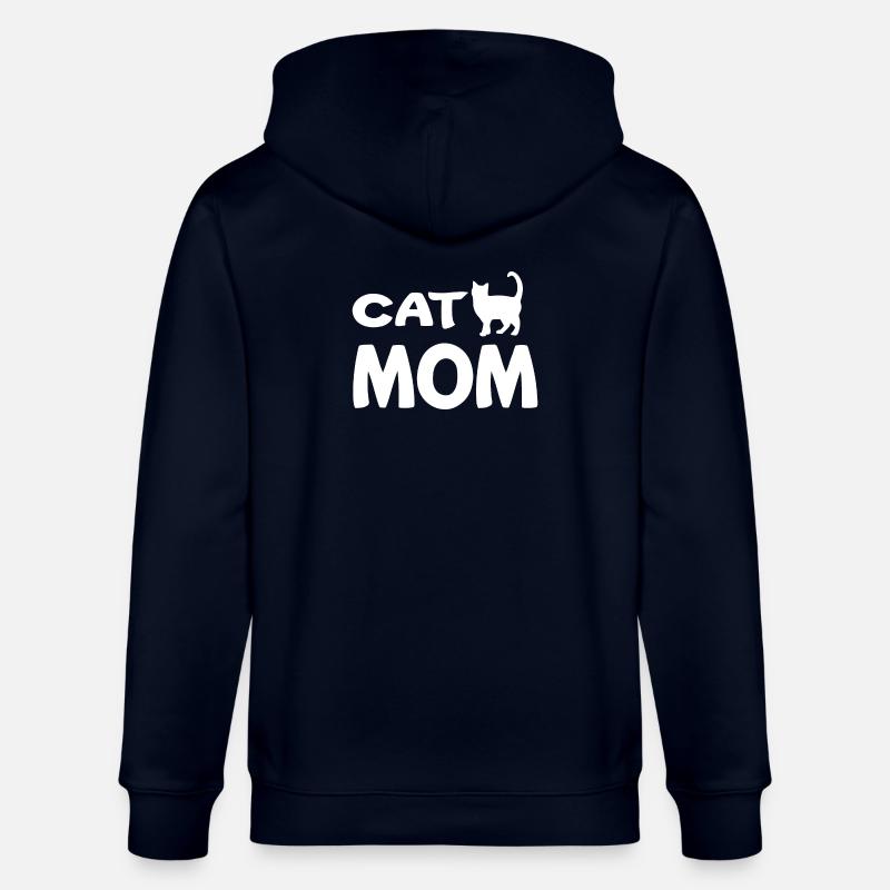 Cat Mom - Veste à capuche bio CULTIVATOR Stanley/Stella Unisexe - marine
