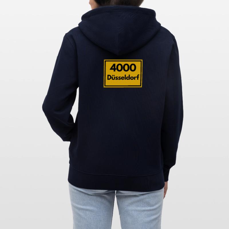 OLD POSTCODE POSTCODE RETRO 4000 DÜSSELDORF - OLD Stanley/Stella CULTIVATOR  Unisex Organic Hooded Jacket