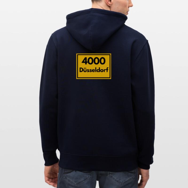 OLD POSTCODE POSTCODE RETRO 4000 DÜSSELDORF - OLD Stanley/Stella CULTIVATOR  Unisex Organic Hooded Jacket