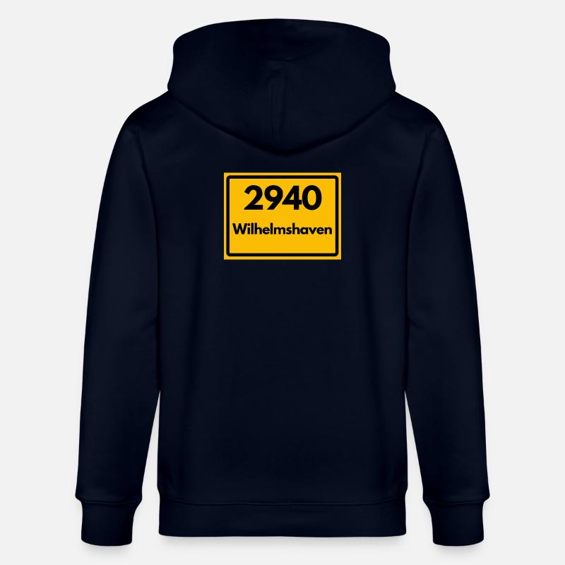 OLD POSTCODE POSTCODE RETRO 2940 WILHELMSHAVEN - Stanley/Stella CULTIVATOR  Unisex Organic Hooded Jacket - navy