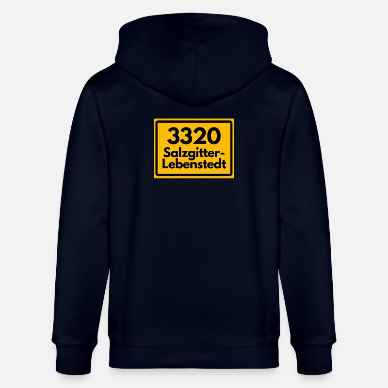 OLD POSTCODE POSTCODE RETRO 3320 SALZGITTER - Stanley/Stella CULTIVATOR Unisex Organic Hooded Jacket - navy