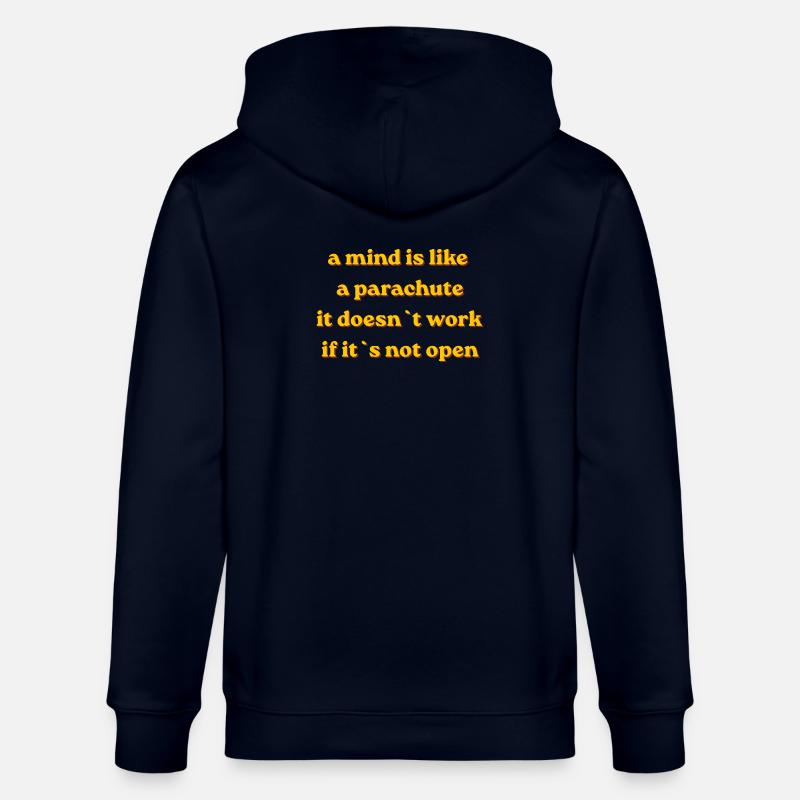 Parachute Mindset Zitat - Stanley/Stella Unisex Bio-Kapuzenjacke CULTIVATOR - Navy