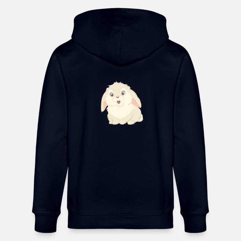 Lapin mignon comme illustration - Veste à capuche bio CULTIVATOR Stanley/Stella Unisexe - marine