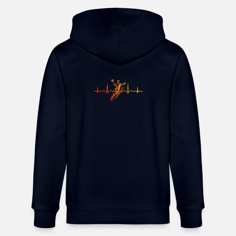 Message clair de handball pour hommes - Veste à capuche bio CULTIVATOR Stanley/Stella Unisexe - marine