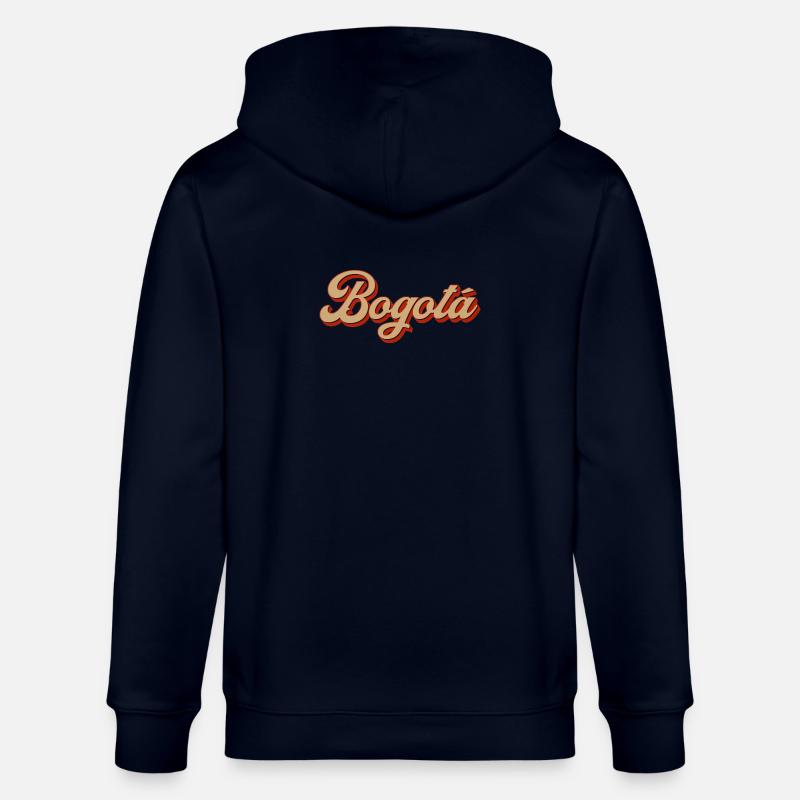 Bogotá Retro Script Schriftzug - Stanley/Stella Unisex Bio-Kapuzenjacke CULTIVATOR  - Navy